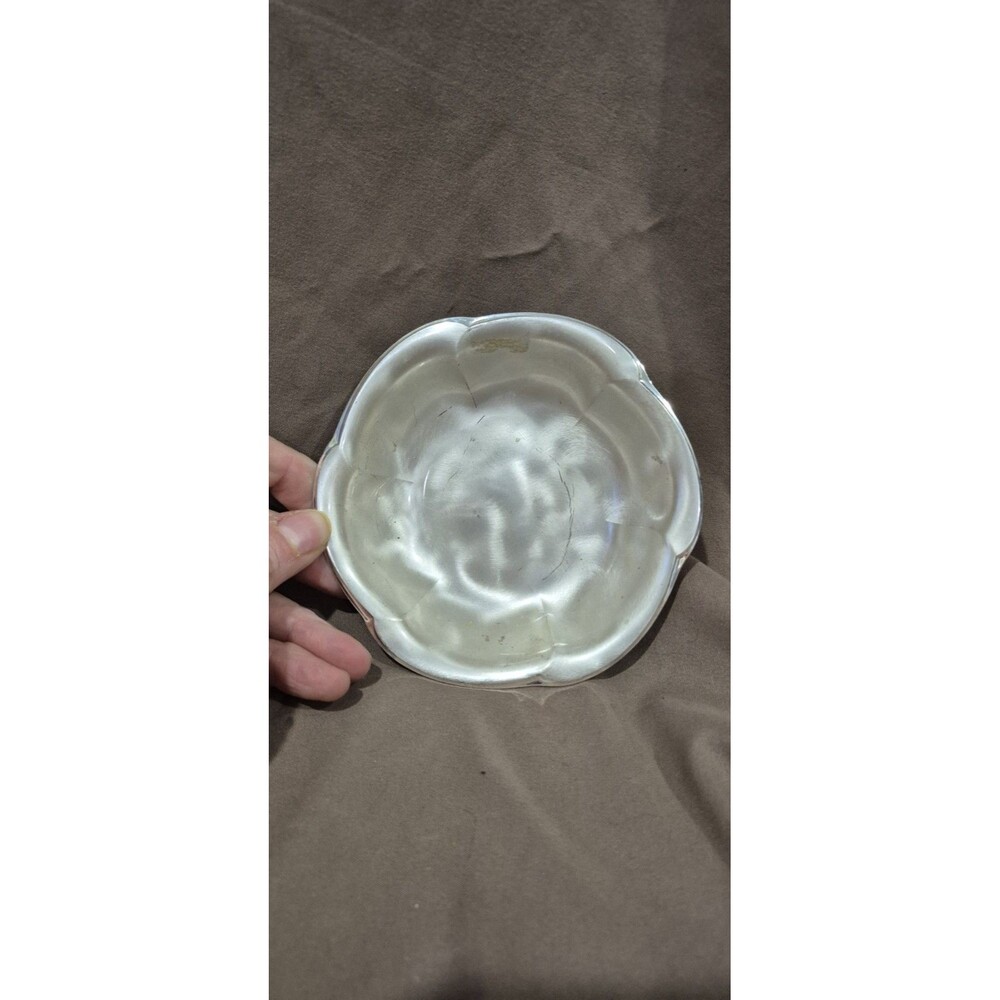 WMF-IKORA 5" Candy Trinket Dish #6312  Silver Plate West Germany Footed EUC